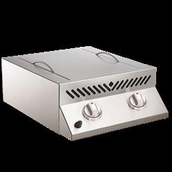 Built-In Flat Top SIZZLE ZONE™ Head with two Infrared Burners