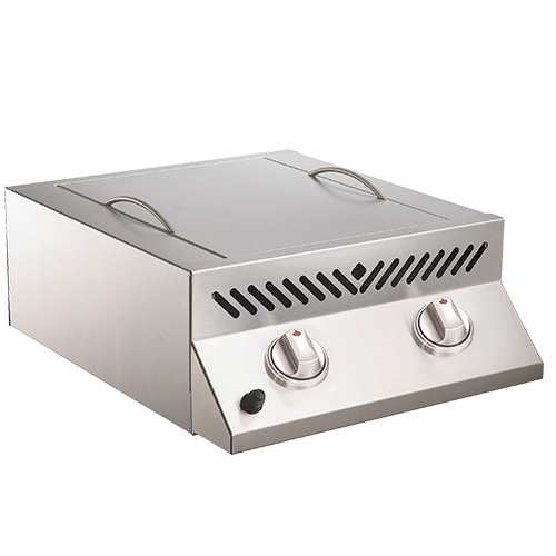 Built-In Flat Top SIZZLE ZONE™ Head with two Infrared Burners