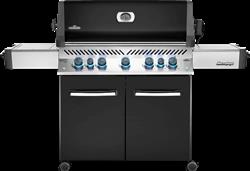Prestige® 665 Gas Grill with Infrared Side and Rear Burners, Black